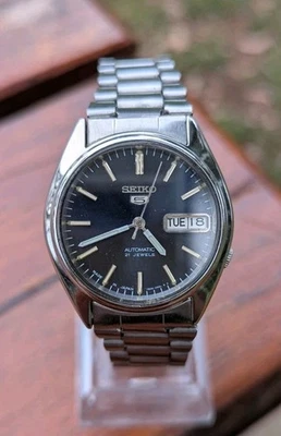 1998 Seiko 5 Automatic Unisex Watch 21 Jewels Freshly Serviced & Rare Dial  - Image 1 of 4