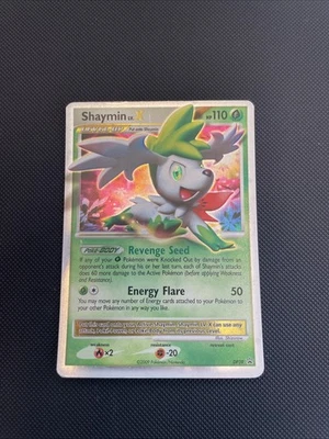 Shaymin LV X DP39 Holo Black Star Promo D&P LV.X Vintage Pokemon TCG Card Played - Image 1 of 4