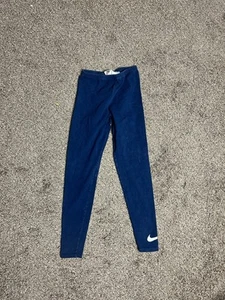 Vintage 90s Nike Leggings Athletic Sz XL Black Elastic Waist - Picture 1 of 3