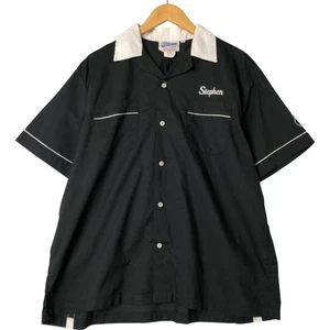 Vintage CRUISIN USA Cotton/Poly Open-Collar Bowling Shirt Box Shirt Men's Si... - Picture 1 of 8