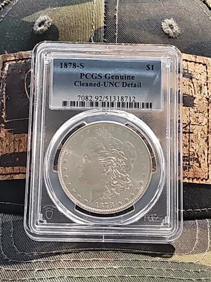 1878 S Morgan Silver Dollar PCGS Genuine Cleaned-UNC Detail #31 - Image 1 of 4