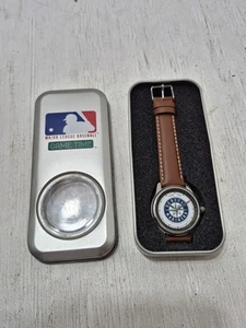 Game Time MLB Seattle Mariners Watch w/Tin Box Untested Baseball Team Y2K VTG - Picture 1 of 3