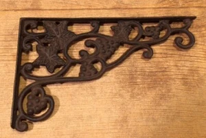 French Style Grape Corner Brace Cast Iron Shelf Brackets FIVE Sets 0170-06507 - Picture 1 of 12