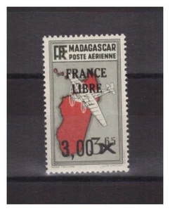 MADAGASCAR . PA  N° 53 .  3 F  SUR  3 F 65  FRANCE LIBRE   NEUF  ** .  SUPERBE . - Picture 1 of 2