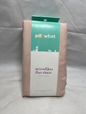 Pillowfort Microfiber Flat Sheet 66"×96" Just Peachy Twin Size S3