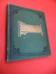 PIONEER QUESTION BOOK old antique GOUROCK CHILDREN scot EDUCATION david macrae - Imagen 1 de 8