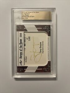 TONY GWYNN 2018 Leaf Heroes Of The Game Cut Signature Autograph 2213/3000 Padres