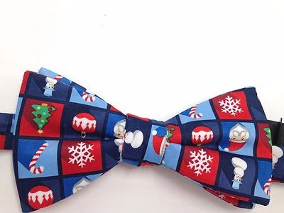 Gravata borboleta ajustável casual férias vermelha branca azul Condessa Mara masculina US$ 115 - Imagem 1 de 4