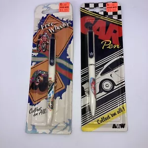 2 VTG A&W Car Ballpoint Pens 1 Porsche & 1 Four Wheeler 1980's?? - Picture 1 of 7