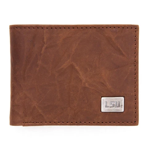 LSU Tigers Louisiana State Wallet Bifold Leather Wallet Cover