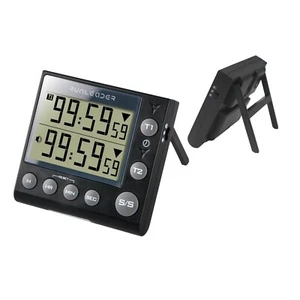 Reloj de cocina digital temporizadores dobles cuenta arriba/cuenta atrás para cocinar panadería zumbador - Imagen 1 de 9