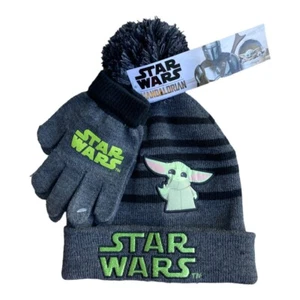 Star War's Mandalorian 2 Piece Kid's Hat and Glove Set Berkshire Fashions NEW - Picture 1 of 6