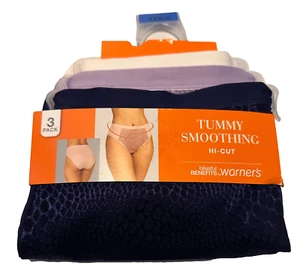 Warners Blissful Benefits Tummy-Smoothing Microfiber Brief Panties Size 3XL 10 - Picture 1 of 7