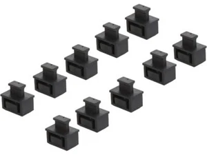 Cache poussière StarTech SFPCAP10 SFP - Pack de 10 - Noir - Cache port SFP - Fibre optique - Photo 1/7