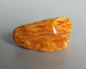 Natur BERNSTEIN 16,1 g. Rohstein poliert natural BALTIC AMBER Butterscotch color - Bild 1 von 6
