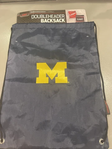 Logo Brands Michigan Wolverines Drawstring Sprint Backsack New With Tags Cover