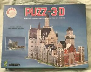 Wrebbit Puzz 3D Bavarian Castle Three Dimensional Puzzle 917 Pieces 1991 SEALED