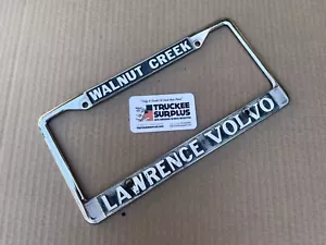 Walnut Creek Lawrence Volvo Metal License Plate Frame Holder - Picture 1 of 3
