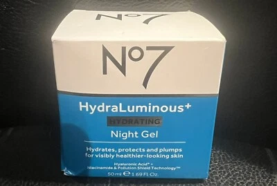 No7 HydraLuminous Hydrating Night Gel 1.69 FL Oz Brand New - Image 1 of 2