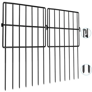 10 Pack Animal Barrier Fences, 1.5" Gap No Digging Garden Fence Panels, Metal... - Picture 1 of 7
