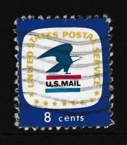 USED " US POSTAL SERVICE EMBLEM " USA 1971 - Picture 1 of 2
