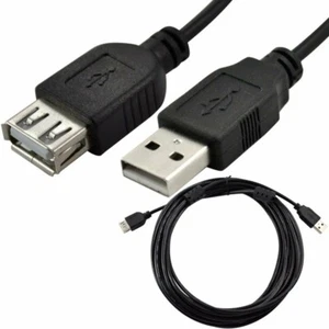 USB 2.0 Extension Cable A Male to Female Mouse Keyboard PC Lead 1M 2M 3M 5M Lot - Picture 1 of 5