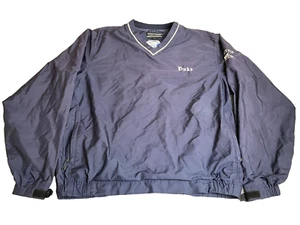 VTG DUKE Jacket Adult Large Carlyle Cup Cutter & Buck WindTec Bomber NCAA RARE - Picture 1 of 10