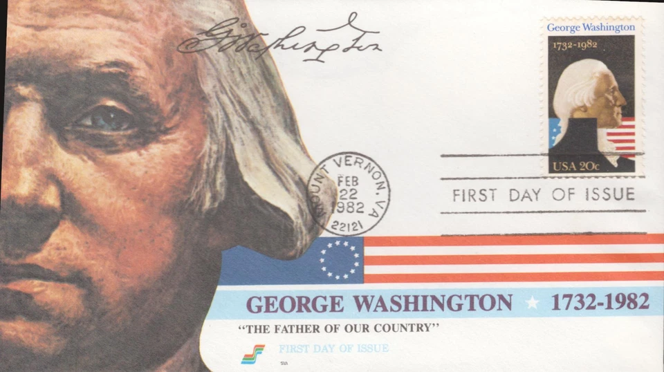 1982 FDC - Scott# 1952 - George Washington - Spectrum Cachet - Image 1 of 1