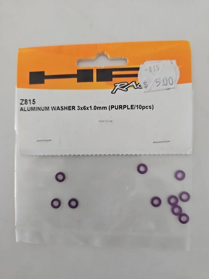 HPI Z815 Aluminum Washer3x6x1.0mm (PURPLE/10pcs) Pro4 - Image 1 of 1