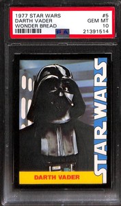 1977 WONDER BREAD STAR WARS #5 DARTH VADER PSA 10 21391514
