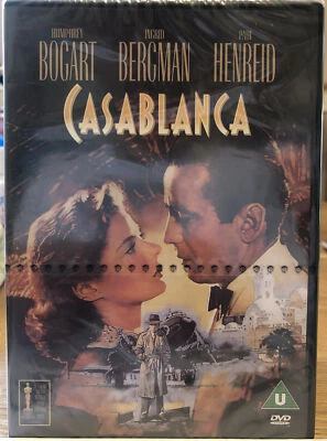 Casablanca 1943 Classic Romantic Drama Humphrey Bogart, Ingrid Bergman DVD New - Image 1 of 2