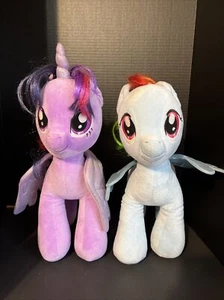 2- build-A-Bear My Little Pony Twilight Sparkle and Rainbow Dash - Picture 1 of 7