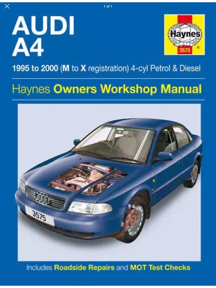 Audi A4 1995-2000 Haynes Manual Petrol Diesel NEW 3575 - Image 1 of 1