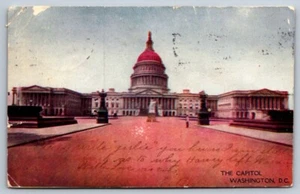 Postal trasera indivisa edificio del Capitolio Washington DC - Imagen 1 de 2