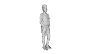 Printle C Kid 098--Boy Standing Hands in Pockets Figure for Dioramas Train Sets - Picture 1 of 11