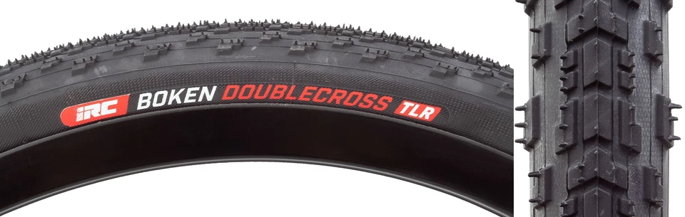 IRC Boken Doublecross CX/Gravel Bicicleta Neumáticos Tubeless 700 x 42c, Negro, 60 TPI Foto 1 de 1