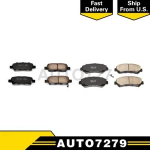 Power Stop Front Rear 2PCS Disc Brake Pad Set For Nissan Rogue 2008 - Picture 1 of 3