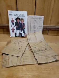 Simplicity 1987 Children's Cowboy / CowGirl Costume 8259 Sz 4 Pants Shirt Skirt - Picture 1 of 3