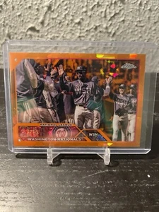 2023 Topps Chrome Sapphire Orange Refractor Washington Nationals # /25 SP - Picture 1 of 3
