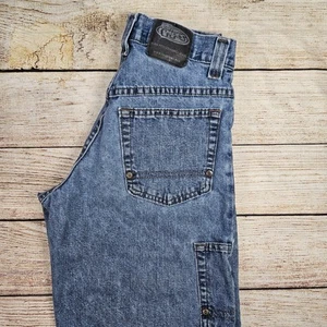 Lee Pipes pantaloncino denim ragazzo taglia hip hop Y2K taglia 14R - Foto 1 di 7
