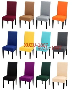 1/2/4/6pcs Dining Room Chair Covers Stretch Spandex Chair Slipcovers Protetcor - Picture 1 of 27