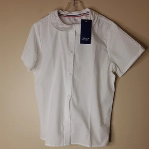 NWT White Peter Pan Blouse, French Toast, Girls 14, S/S, Cotton Blend $16 - Picture 1 of 3