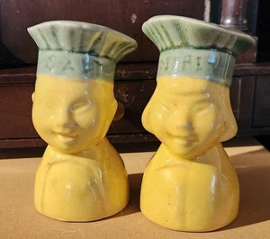 Salero y pimentero I LOVE LUCY Asian Boy + Girl Chef 1952 de colección NO ORIGINALES - Imagen 1 de 7