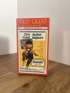 Cary Grant Double Feature (VHS, 2-Tape Set) Charade, His Girl Friday - Picture 1 of 3