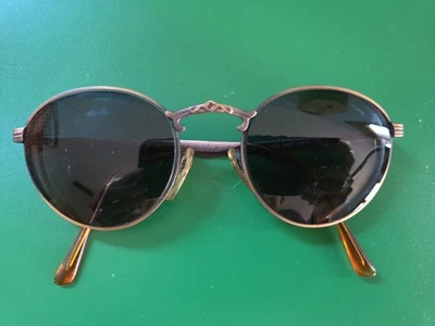 Womens Vintage Eyeglass Sunglass Frames Only Bronze tone Metal Hand Made Italy - Image 1 of 4