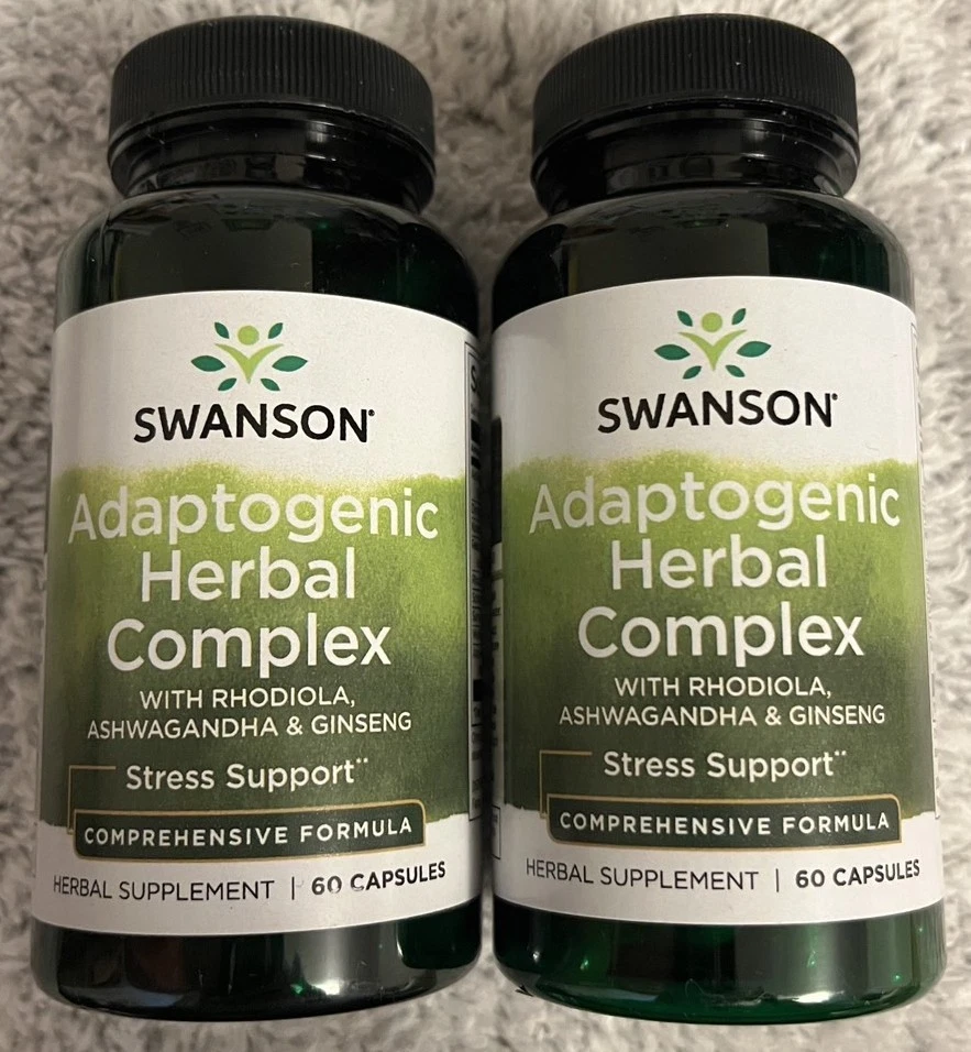 Swanson Rhodiola Ashwagandha Ginseng Complex 60 Caps 087614110950