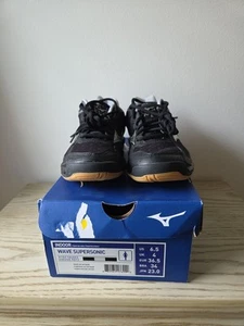NEW MIZUNO Wave Supersonic Womens Black Indoor Volleyball Shoes Size 6.5 - Picture 1 of 7