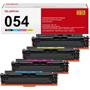 High Yield 054 Toner Cartridge Set - 4 Replacement Cartridges for Laser Printers - Picture 1 of 10