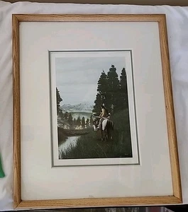 Donald Vann Cherokee Artist Artwork Rare Sold Out 1992 High Country Summer 18X15 - Picture 1 of 5