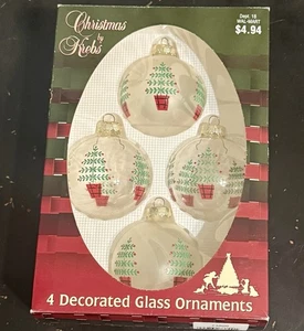 Christmas by Krebs Ornamente Glas runde Bäume Weihnachtsbäume TOP - Bild 1 von 4